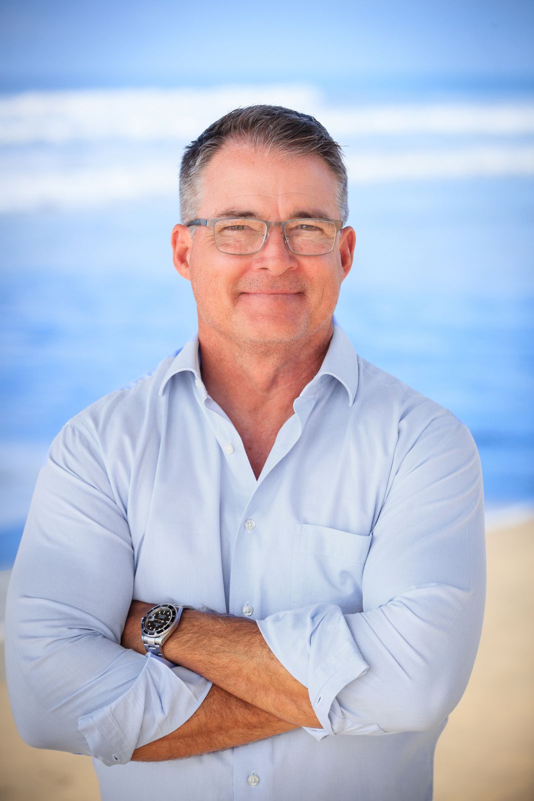 Gregg Knight at the beach in Huntington Beach